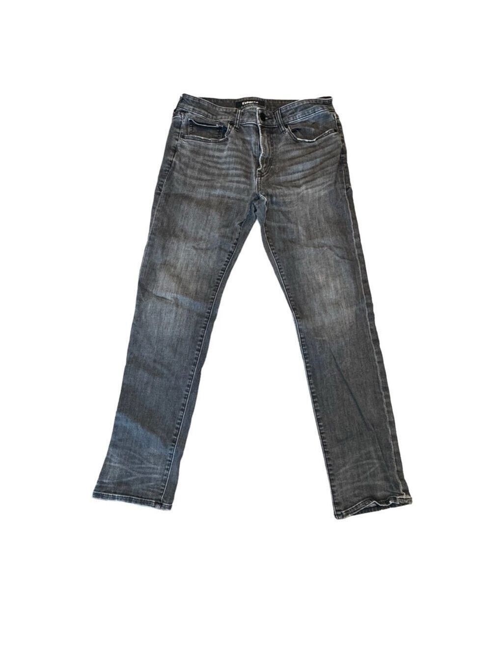 Express Gray Jeans SZ 31 W 32 L